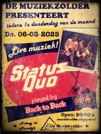 250222 Status Quo Coverband Muziekzolder Poster